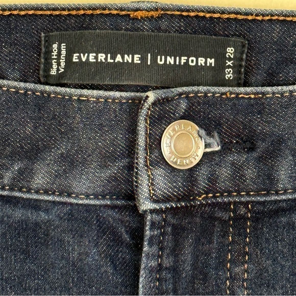 EVERLANE UNIFORM Men’s The Slim Jean Denim Medium Wash Pants, Size 33 x 28 - Picture 3 of 9